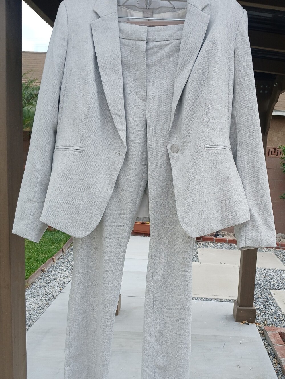 H&M Light Gray Women's Pantsuit Blazer & Trousers